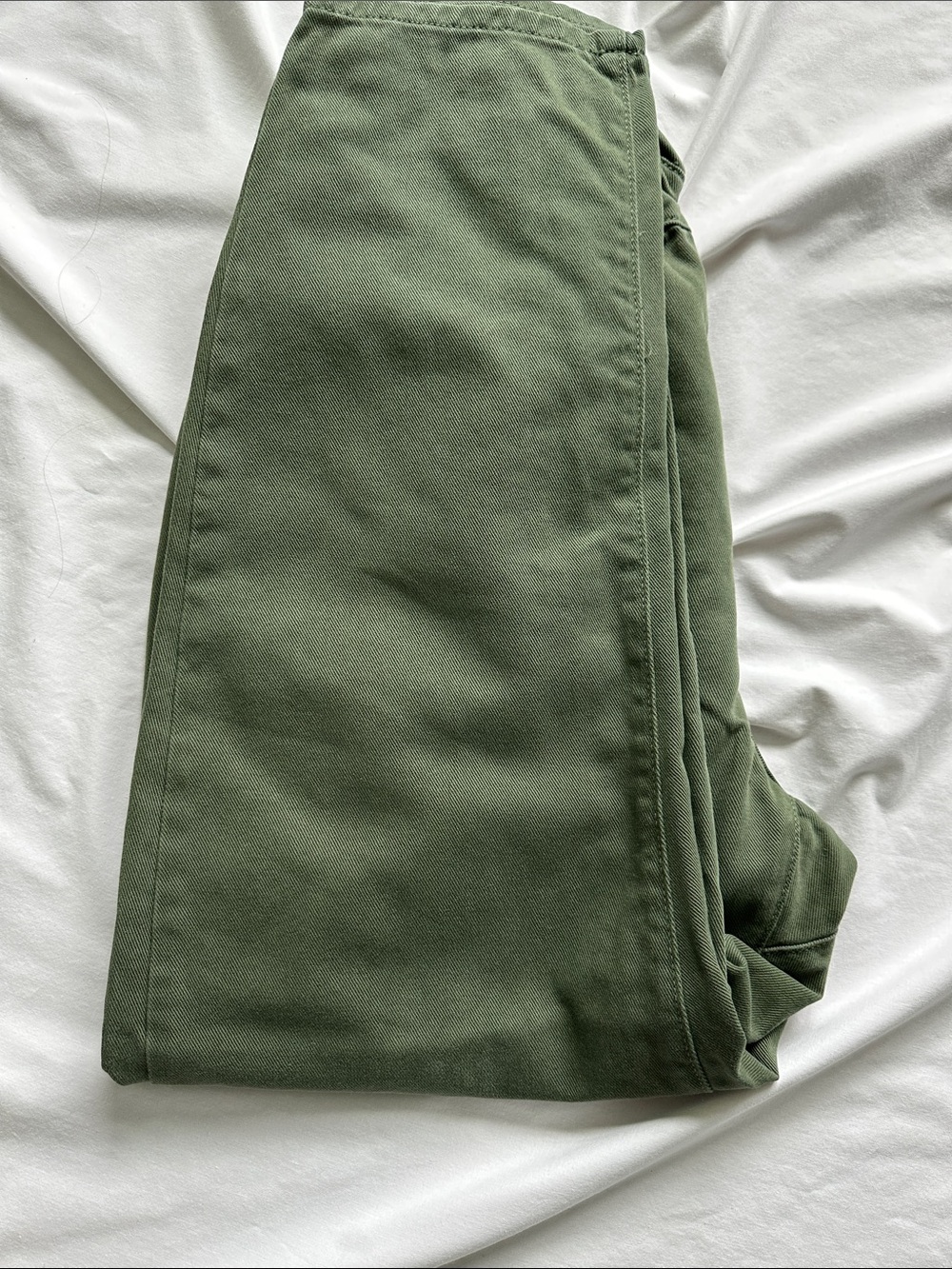 Zara Green Paperbag Waist Tapered Pants - Picture 9 of 9